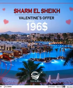 "Give your LOVER the gift of TRAVEL " VALENTINE'S OFFERS to sharm.el sheikh starting 196$ 4 days / 3 nights For reservation and more info Contact us @tripandmore_leb 00961 70 838901 00961 1 338901 Your travel agency in lebanon