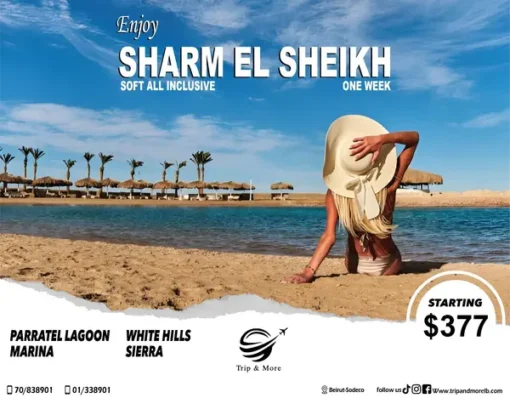 Starting your summer vacation with us Sharm El Sheikh 377$ one week For more details contact us on 0096170838901 00961 1 338901 Or visit us on Www.tripandmorelb.com Your travel agency in lebanon #summertravel2022 #summer #summervibes #travelinspiration #traveler #forupage #foryoupage #beirut #beirutairport #tripoli #jounieh #mountainlebanon🇱🇧 #sharmelsheikh #cairo #turkey🇹🇷 #marmaris #bodrum #antalya #hurgada #egypt #sohosquaresharm #nehmabay #tripandmore