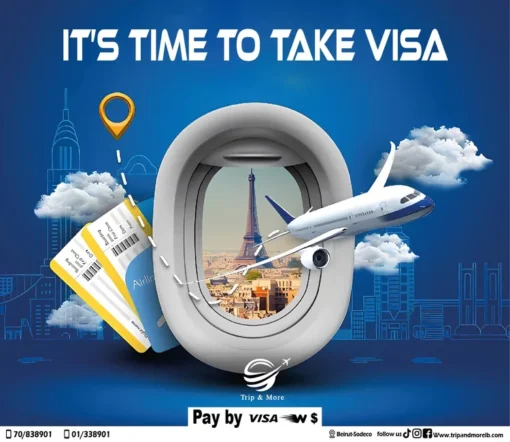 Don't let VISA worries hold you back Apply your full file of visa now by our offic