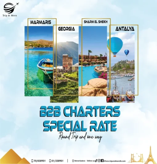 ✈️ Dreaming of your next getaway? 🌍 We’ve got **B2B Charter Flights** at **Special Rates** – both **Round Trip & One Way**! 😍
