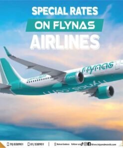 Grab exclusive low fares on Flynas Airlines — only with Trip & More! Whether it's a business trip or a beach escape, we've got the best deals waiting for you.