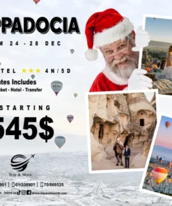 Join us in Cappadocia from Dec 24 - 28 for a magical winter escape travel agency in lebanon