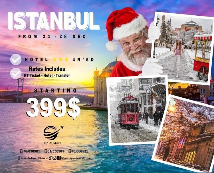 Winter Wonderland in Istanbul Celebrate the holidays in magical Istanbul travel agency in lebanon