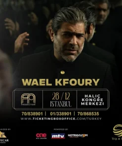 WAEL KFOURY LIVE IN ISTANBUL! Don’t miss the superstar Wael Kfoury performing live on December 28 at Haliç TRAVEL AGENCY IN LEBANON